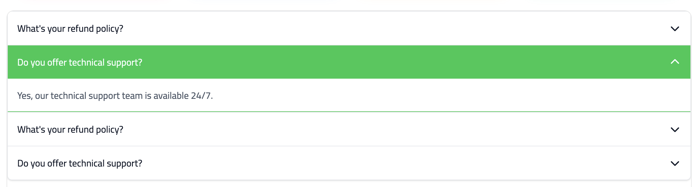 Accordion Widget